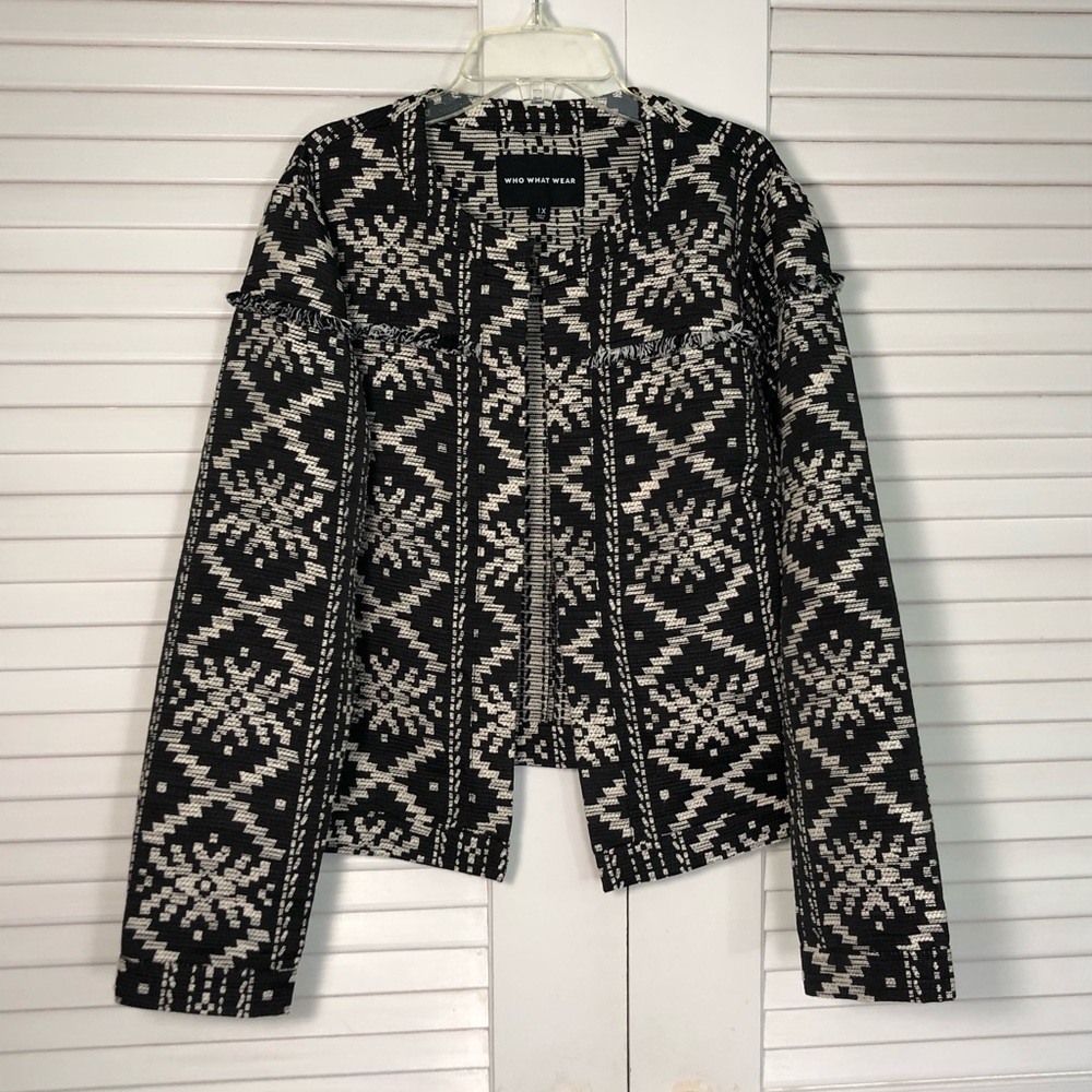 Who What Wear Open Face Jacket Sz 1X
